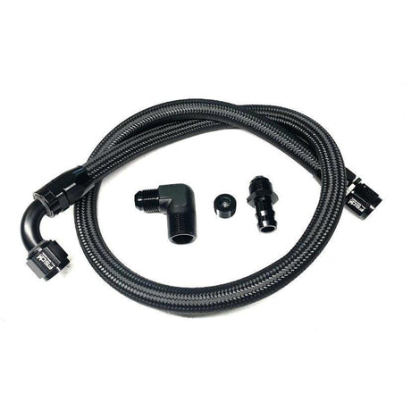 FSD 2003-2007 Dodge Cummins Lower Heater Hose Black Braided-fsd-Full Send Diesel