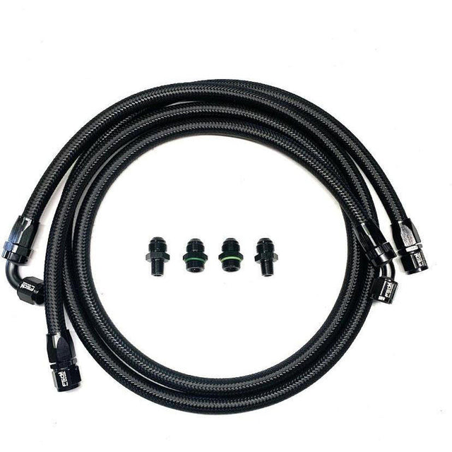 FSD 2007.5-2009 Dodge Cummins Mishimoto Transmission Cooler Line Kit Black Braided-fsd-Full Send Diesel