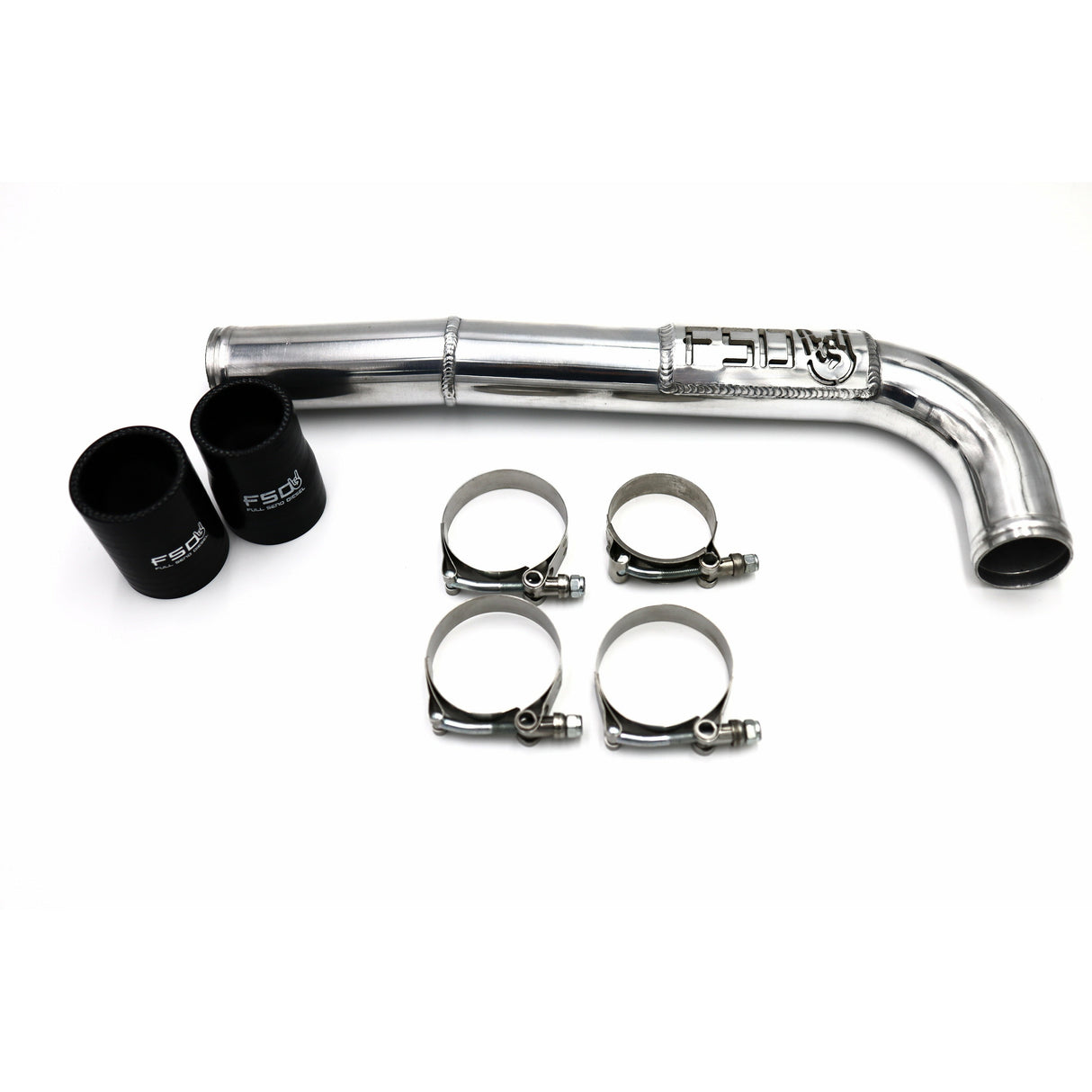 FSD 10-18 6.7 Cummins Fabricated Upper Coolant Pipe (Single Radiator)