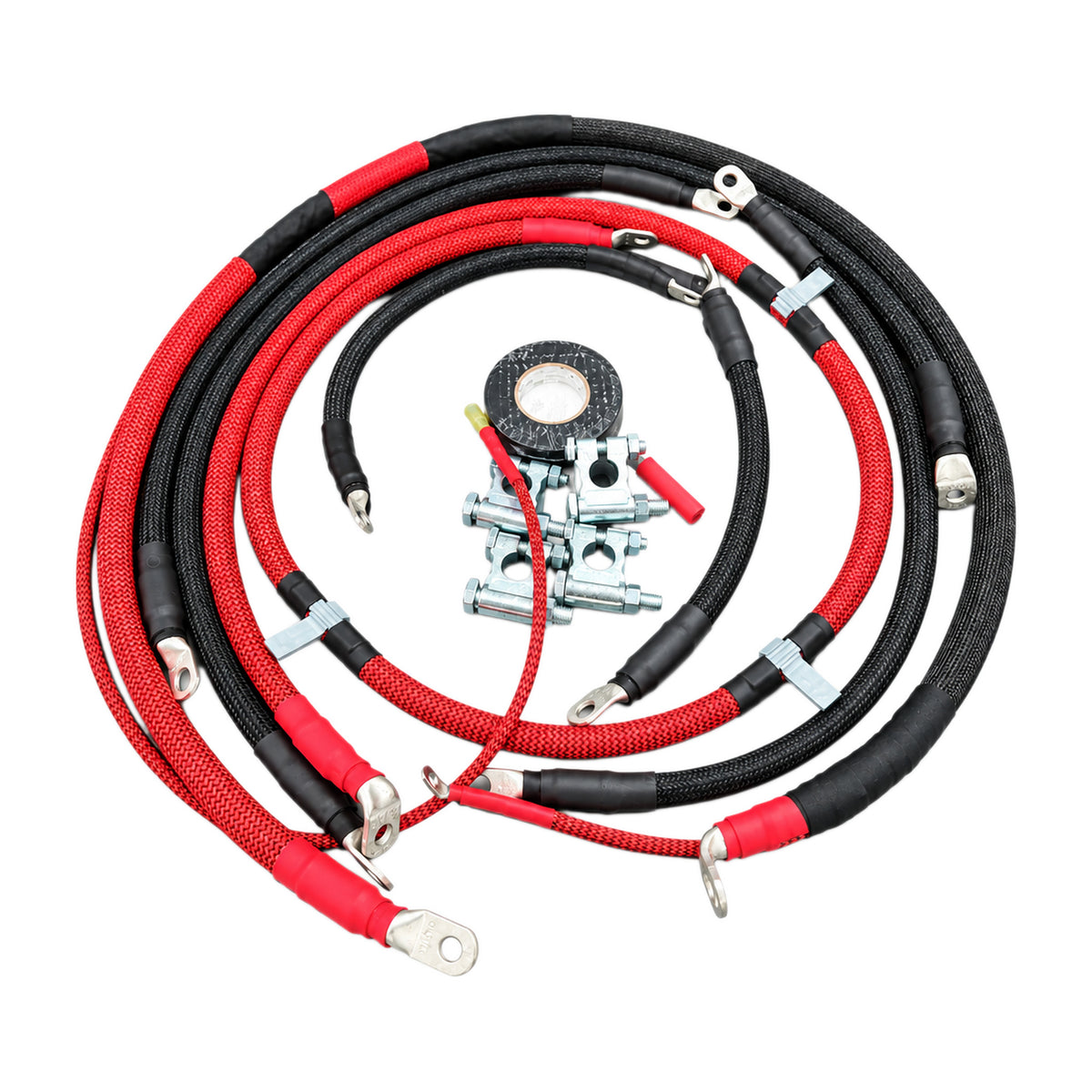 Performance Custom Cables 2003-2007 Ford 6.0L Power Stroke Battery Cable Set